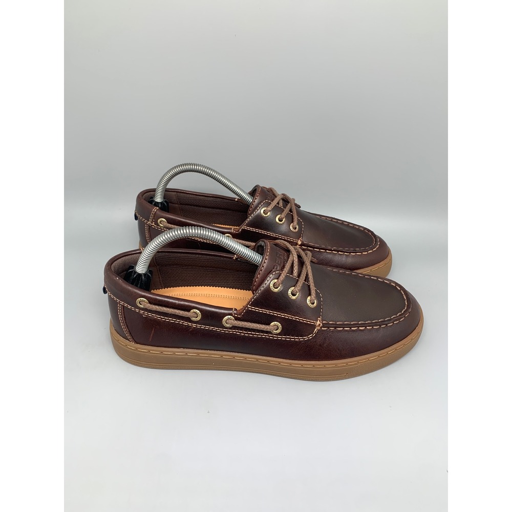 Sperry Como Moc MM 615 Brown Leather Boat Shoes 104765 Men's Sz 8.5